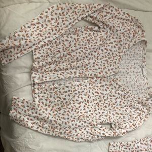 Floral button cardigan and little tank top